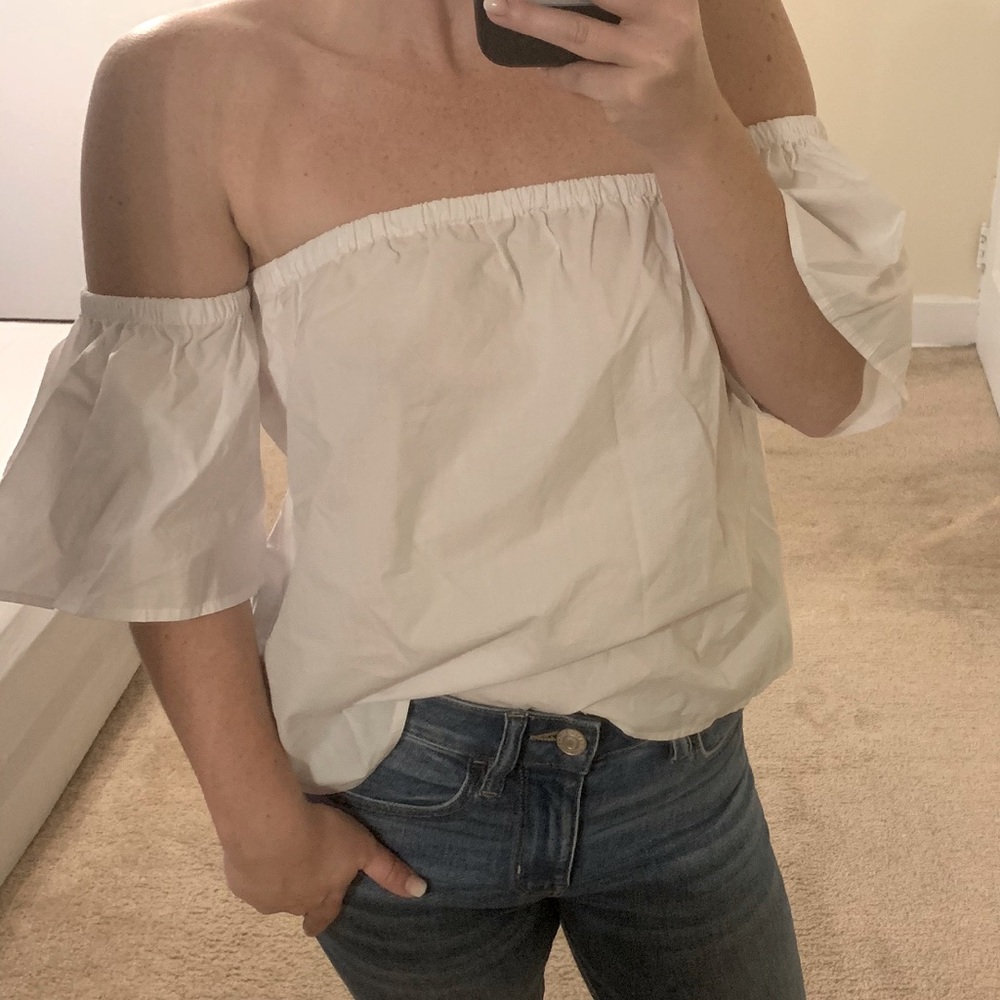 Off the Shoulder White Top